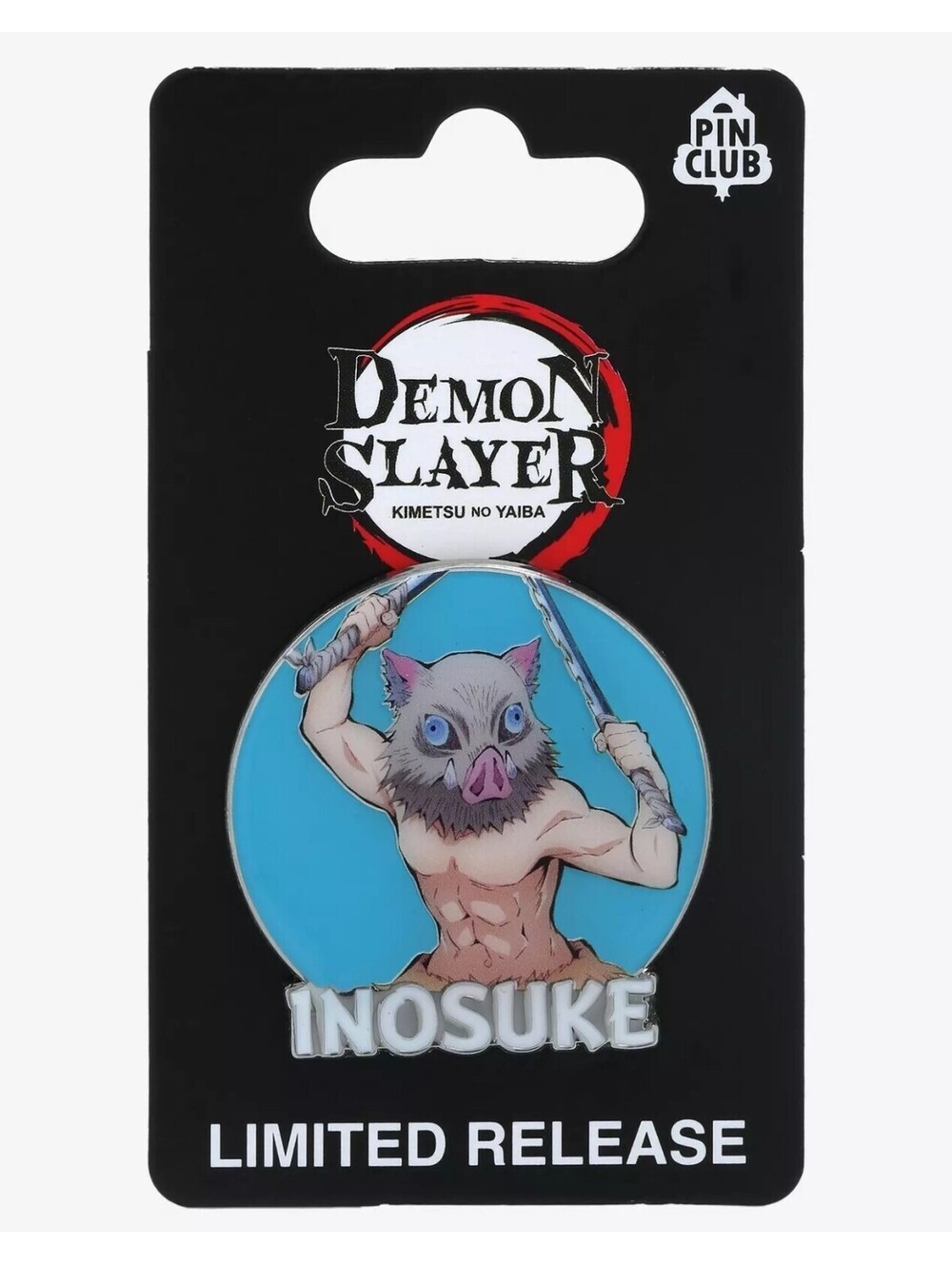 Demon Slayer: Kimetsu no Yaiba Inosuke Circle Frame Enamel Pin